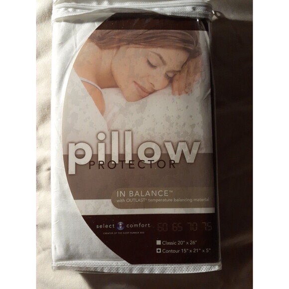 Sleep Number Pillow Protector In Balance Outlast Temperature Balancing Contour - Picture 1 of 4